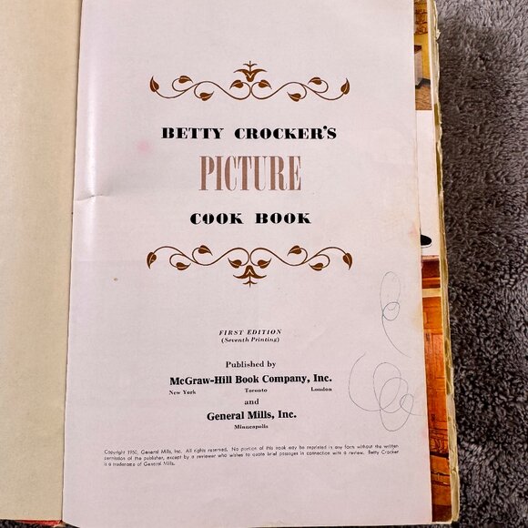 1951 Betty Crocker Picture Cookbook First Edition - Picture 4 of 6